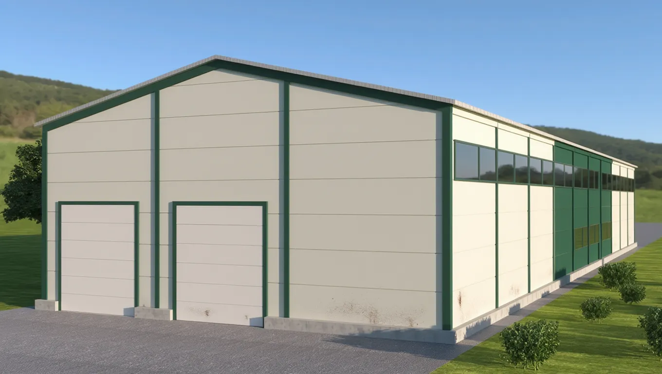 Строительство арматурного цеха с антресолью 24х48 м фото